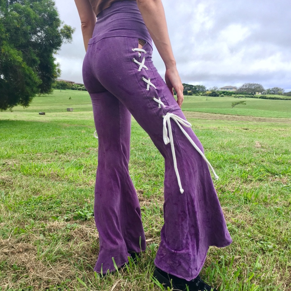 Dava Threads Lace Up Bell Bottoms